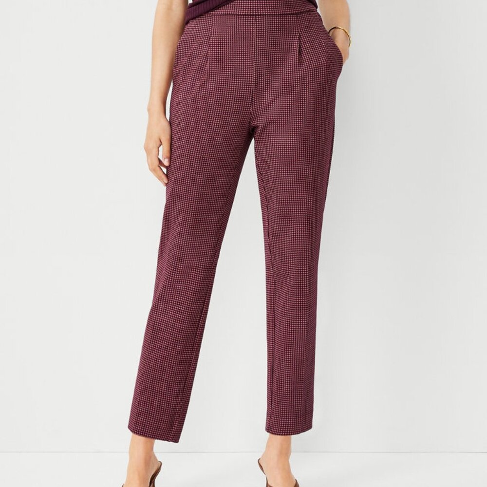 Ann Taylor The High Waist Knit Easy Ankle Pant